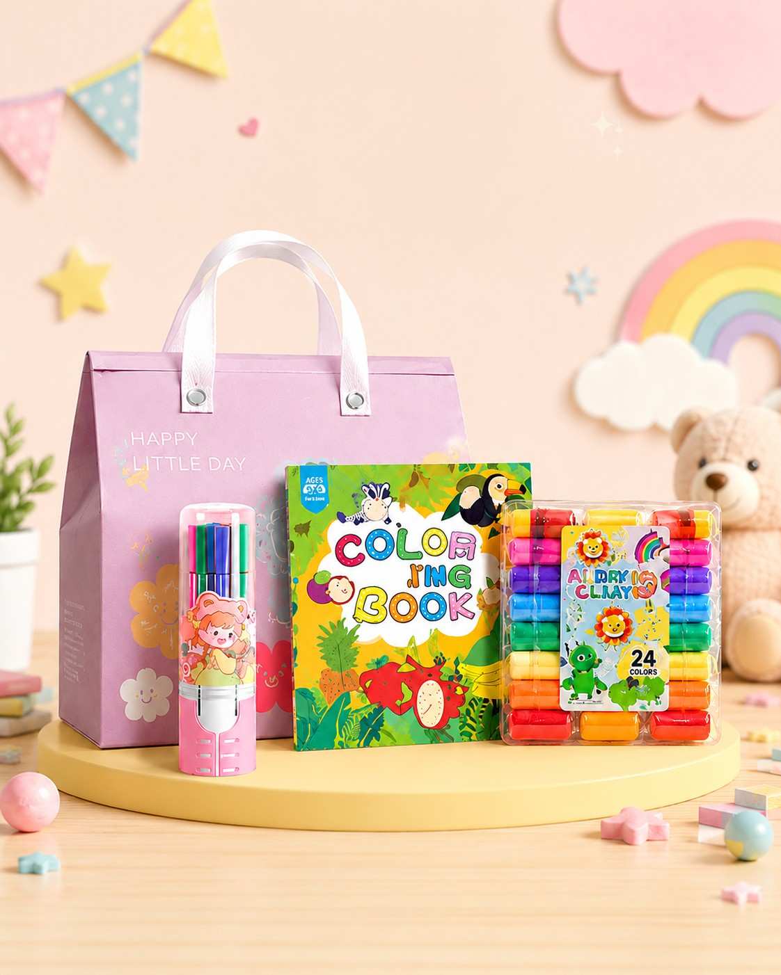 Paket Mewarnai & Clay Anak Premium