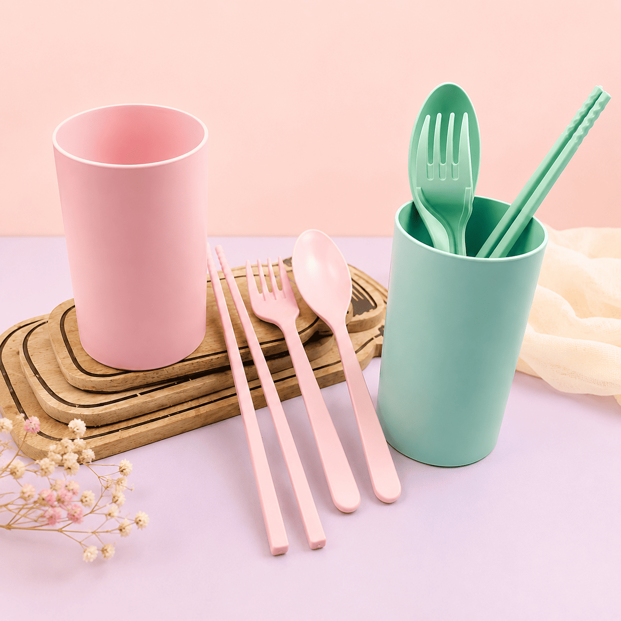 Souvenir Gelas Plastik + Sendok Set (Bebek/Sekop)