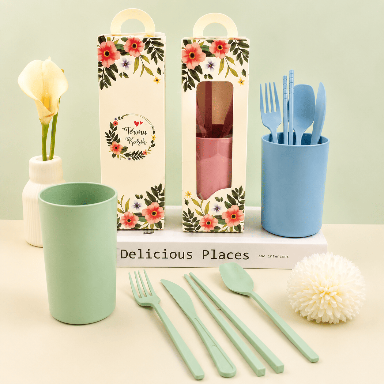 Souvenir Gelas Plastik + Sendok Set (Bebek/Sekop) - Image 4